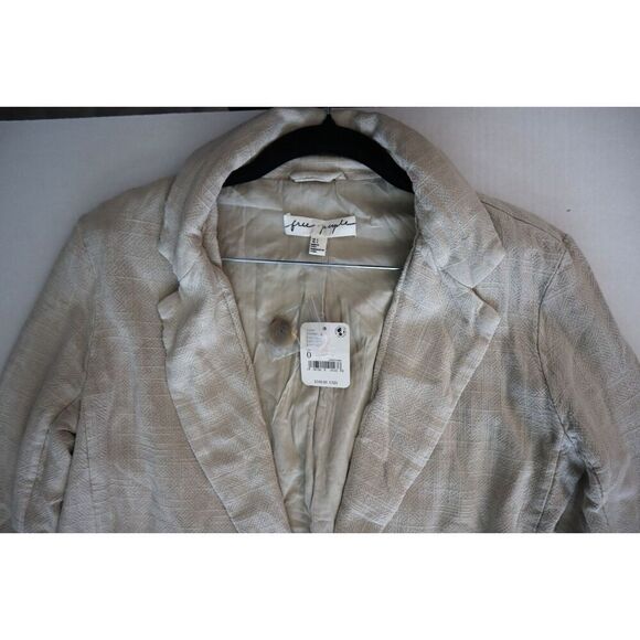 Free People OB1546322 Women's Sz 0 Stone/Beige If You Try Short Suit Set - Picture 6 of 16